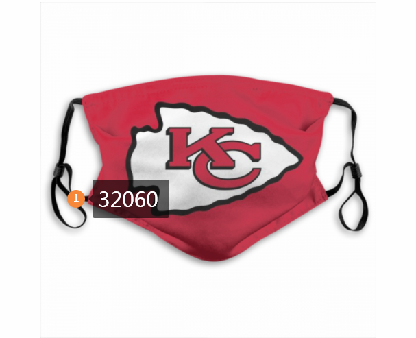NFL 2020 Kansas City Chiefs 110 Dust mask with filter